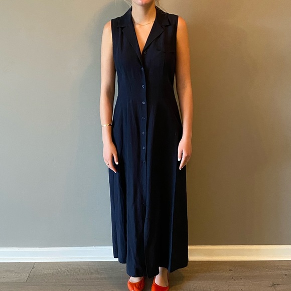 Grace Button Down Maxi Dress - Picture 1 of 7